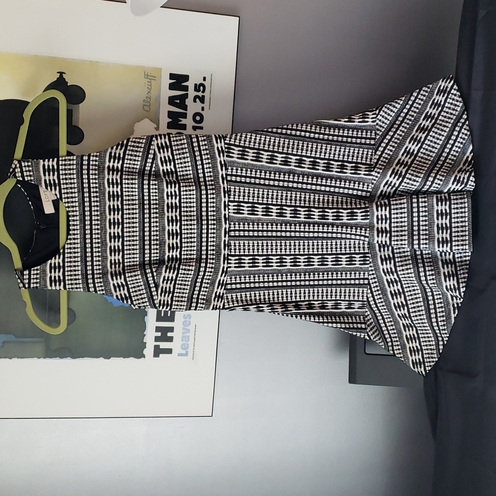 🐼Loft Black & White Dress🐼